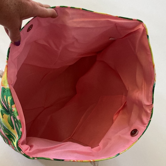 Jumbo Multi Color Tropical Fruit Beach Tote - Picture 7 of 11